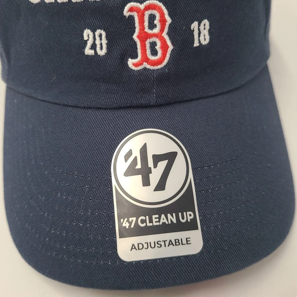 Boston Red Sox Hat Strapback 47 Brand Clean Up MLB 2018 World Series Champions
